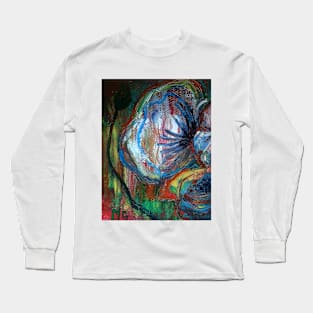 Thw White Poppy Flowers Long Sleeve T-Shirt